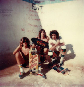 Bob Harper, Roger Bishop, Brian Schroeder at the Tidy Bowl 1977.